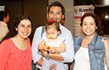 Paola Mendoza, Rodrigo Barrera, Amalia Barrera Mendoza y María Carolina Vergara